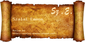 Szalai Emese névjegykártya